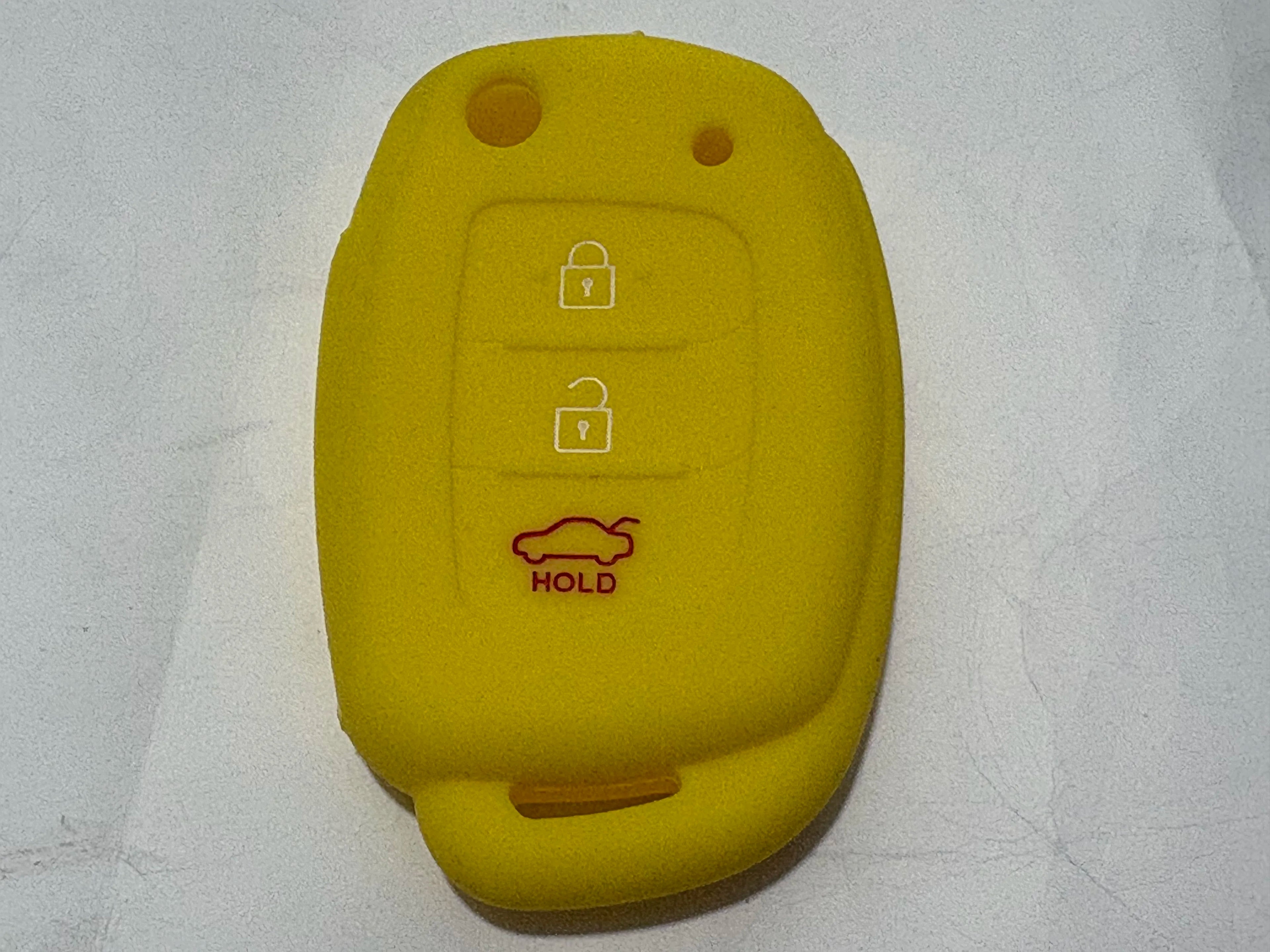 1Pc New Soft Silicone Key Case For Hyundai I20 Santa Fe Flip Remote Cover Shell 3 Buttons Fob Car Styling No Logo Accessories