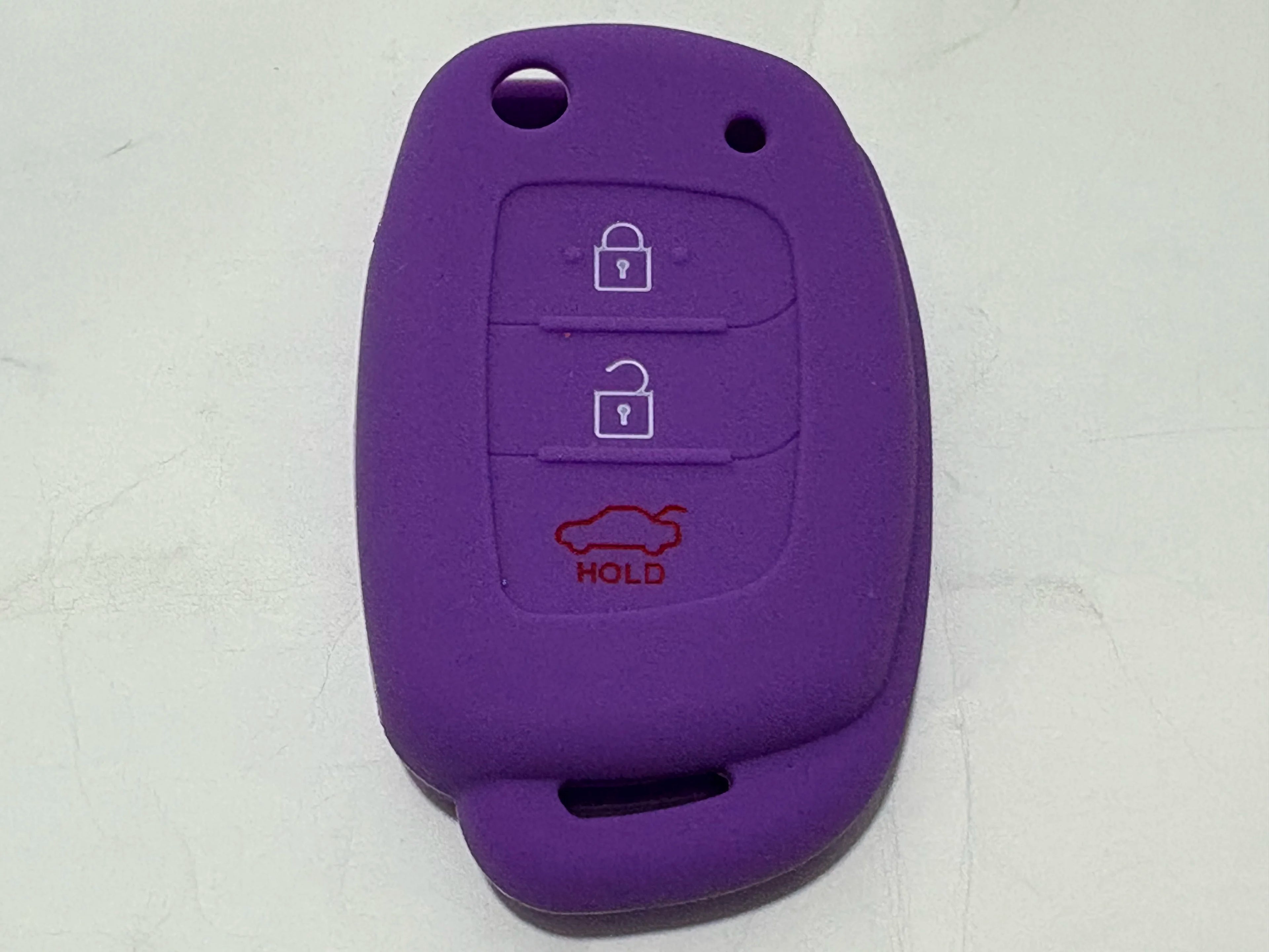 1Pc New Soft Silicone Key Case For Hyundai I20 Santa Fe Flip Remote Cover Shell 3 Buttons Fob Car Styling No Logo Accessories